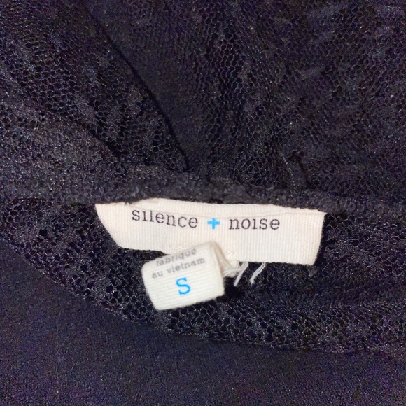 Silence + Noise Black Mesh Mini Dress - Picture 4 of 4